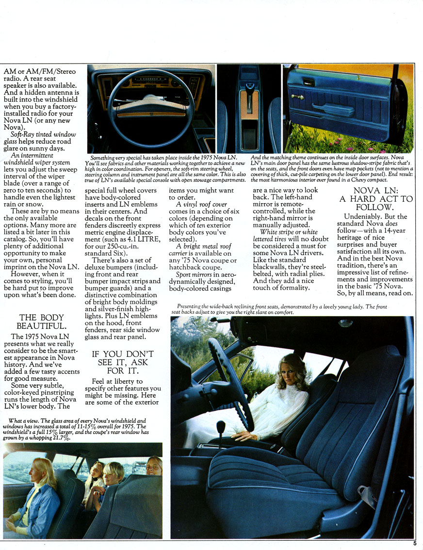 1975 Chevrolet Nova Brochure Page 6